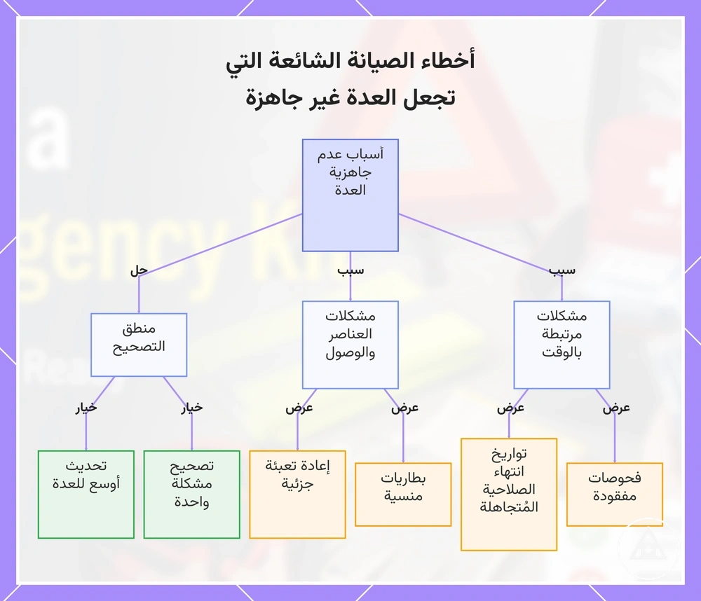 أخطاء الصيانة الشائعة التي تجعل العدة غير جاهزة