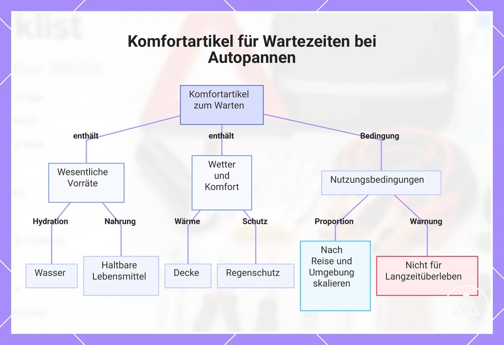 Komfortartikel für Wartezeiten bei Autopannen