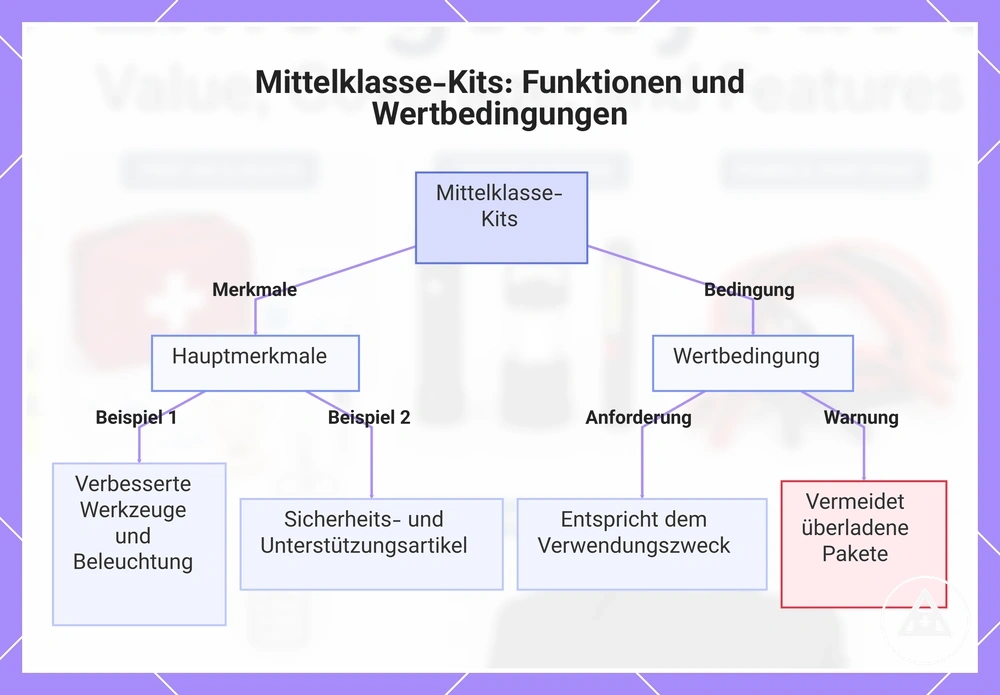 Mittelklasse-Kits: Funktionen und Wertbedingungen