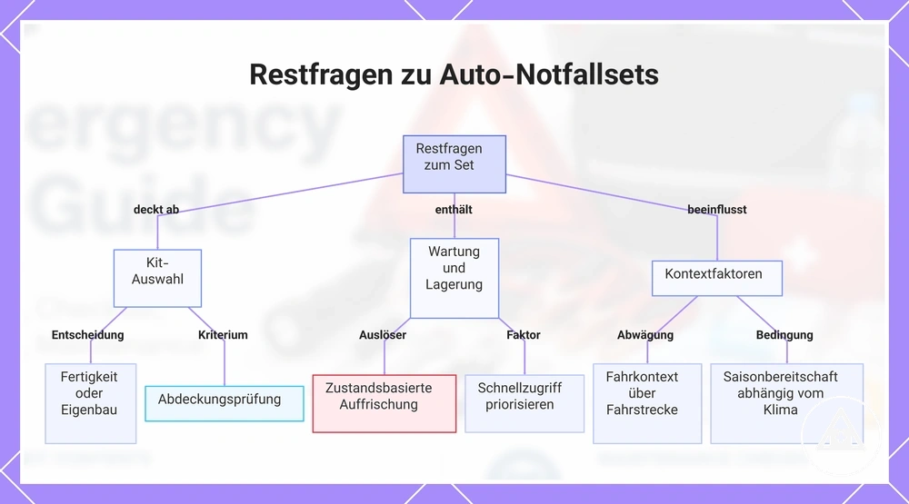 Restfragen zu Auto-Notfallsets