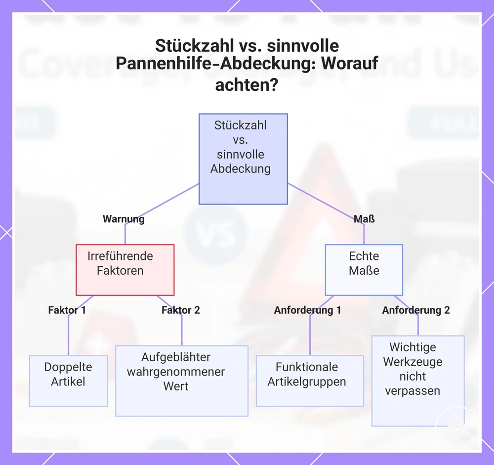 Stückzahl vs. sinnvolle Pannenhilfe-Abdeckung: Worauf achten?