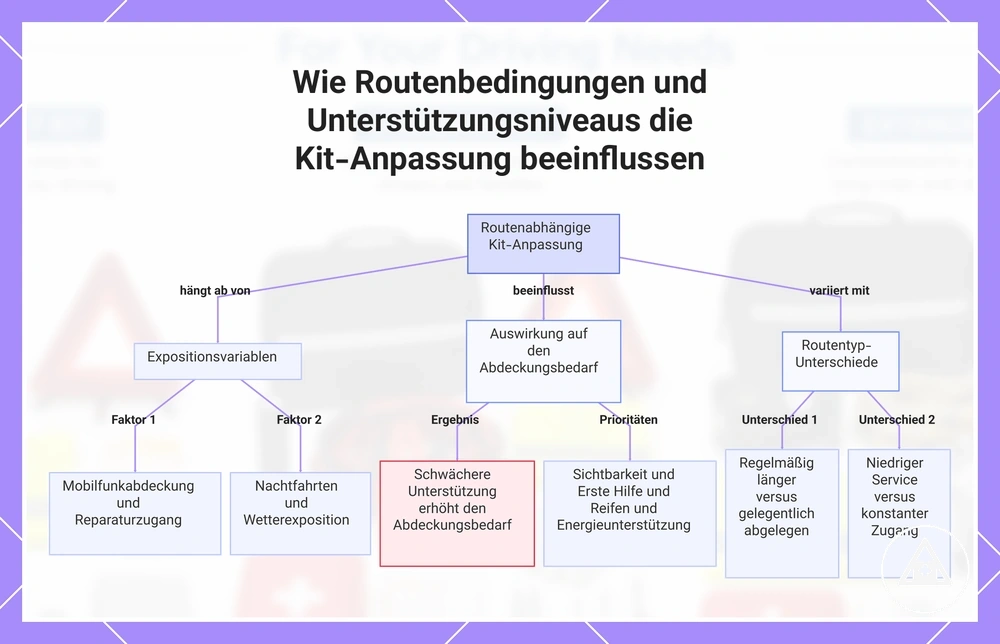 Wie Routenbedingungen und Unterstützungsniveaus die Kit-Anpassung beeinflussen