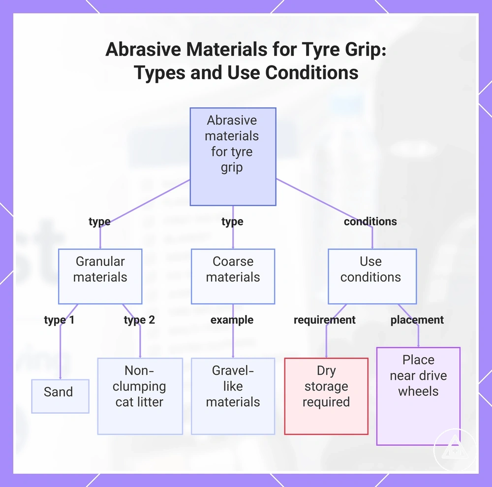 Abrasive Materials for Tyre Grip: Types and Use Conditions