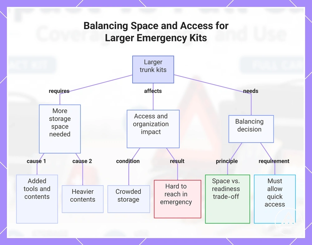 Balancing Space and Access for Larger Emergency Kits