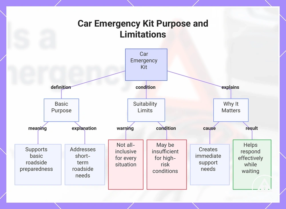 Car Emergency Kit Purpose and Limitations