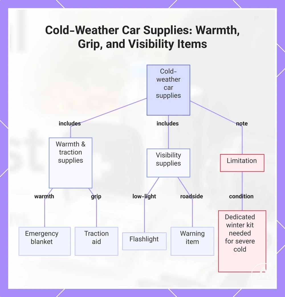 Cold-Weather Car Supplies: Warmth, Grip, and Visibility Items