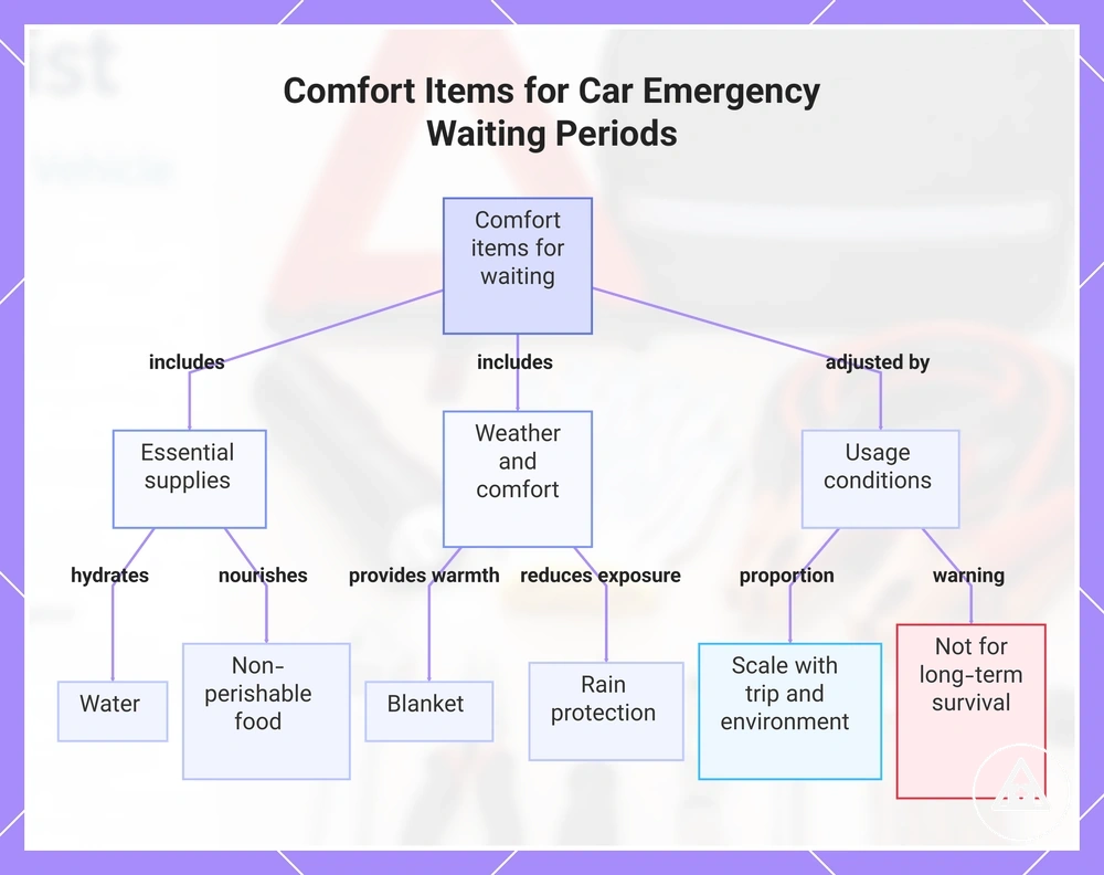 Comfort Items for Car Emergency Waiting Periods