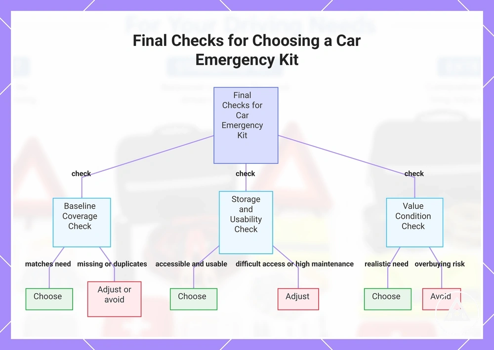 Final Checks for Choosing a Car Emergency Kit