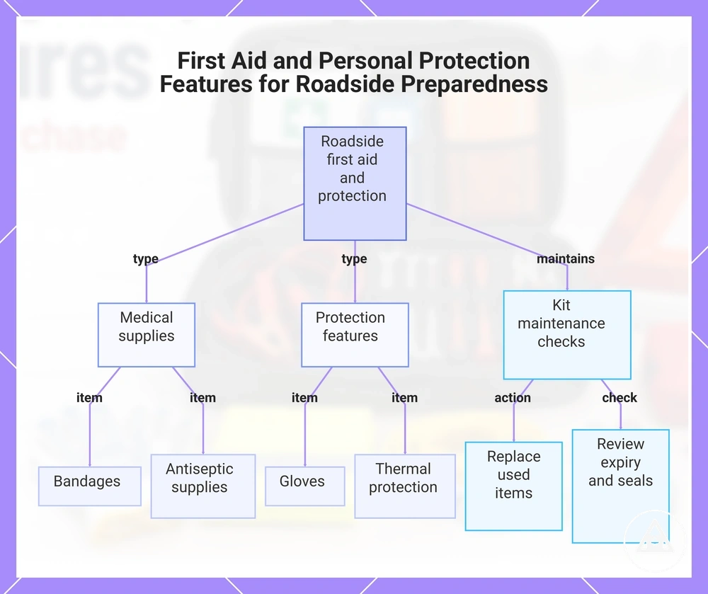 First Aid and Personal Protection Features for Roadside Preparedness