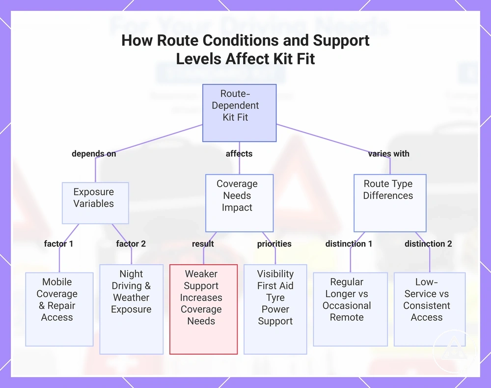 How Route Conditions and Support Levels Affect Kit Fit
