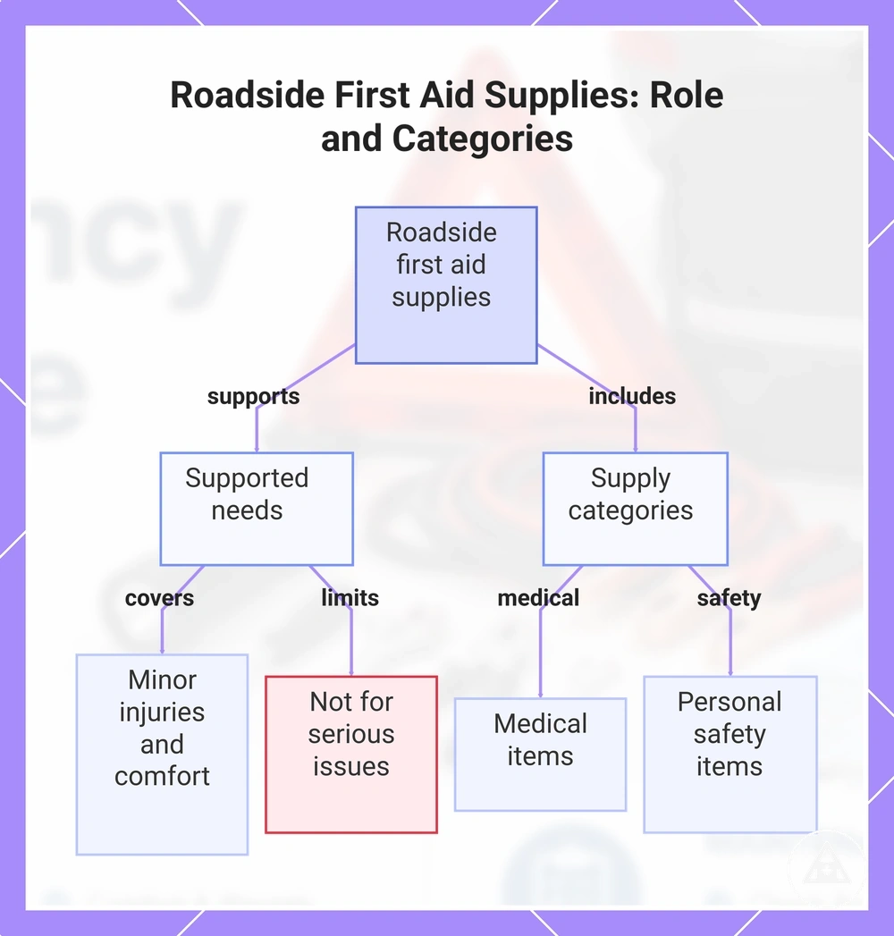 Roadside First Aid Supplies: Role and Categories
