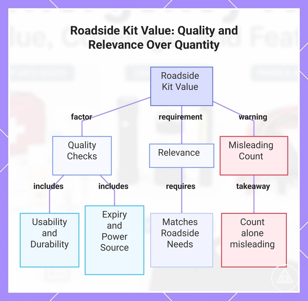 Roadside Kit Value: Quality and Relevance Over Quantity
