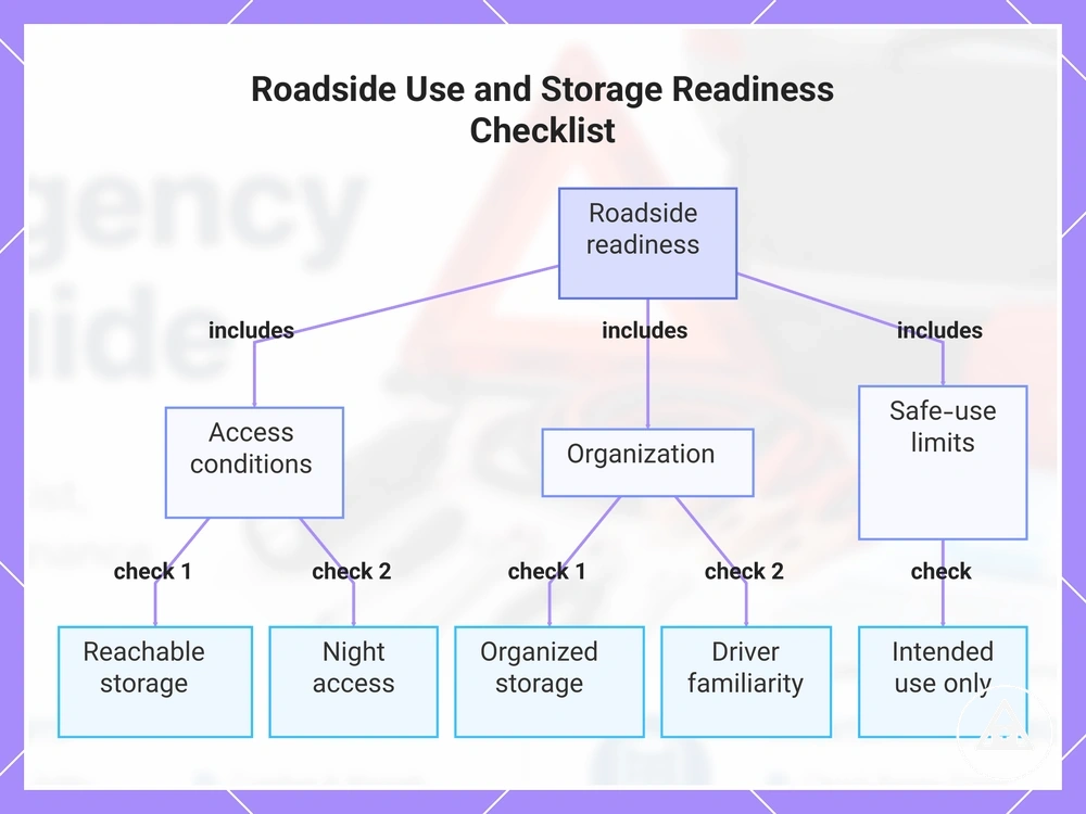 Roadside Use and Storage Readiness Checklist