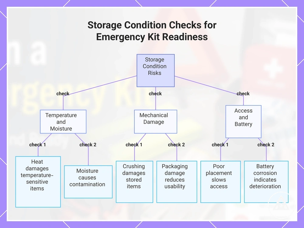 Storage Condition Checks for Emergency Kit Readiness