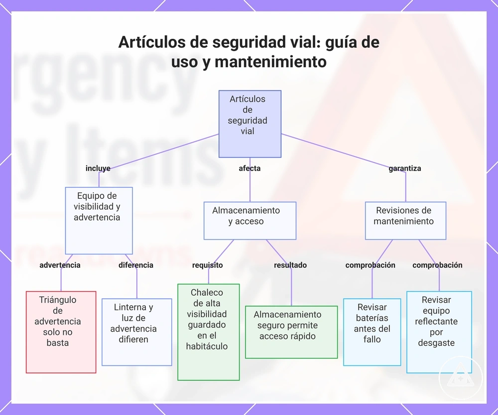 Artículos de seguridad vial: guía de uso y mantenimiento