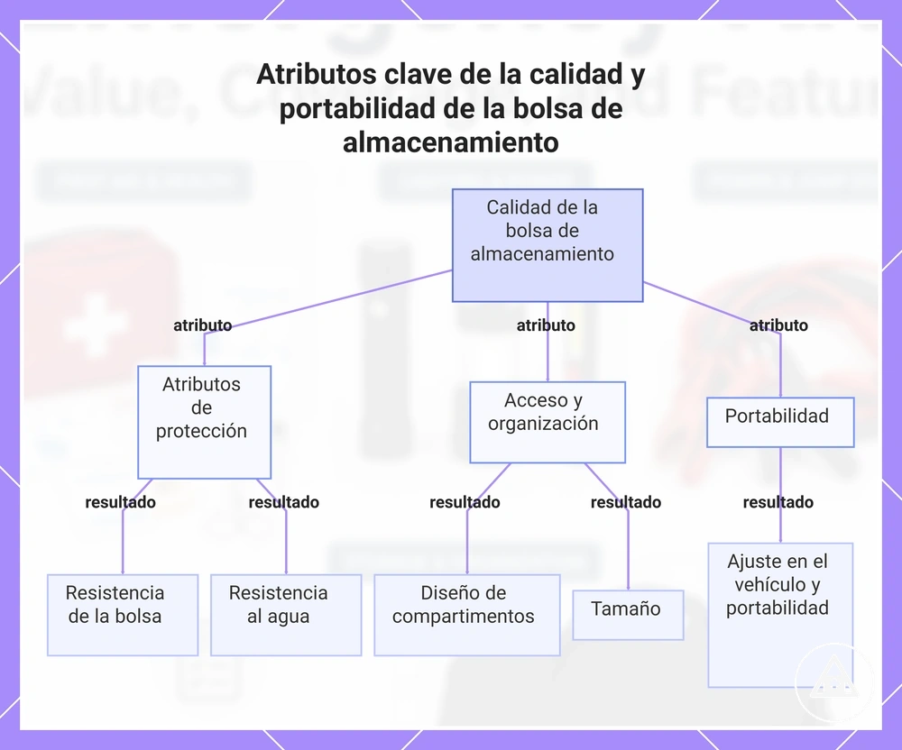 Atributos clave de la calidad y portabilidad de la bolsa de almacenamiento