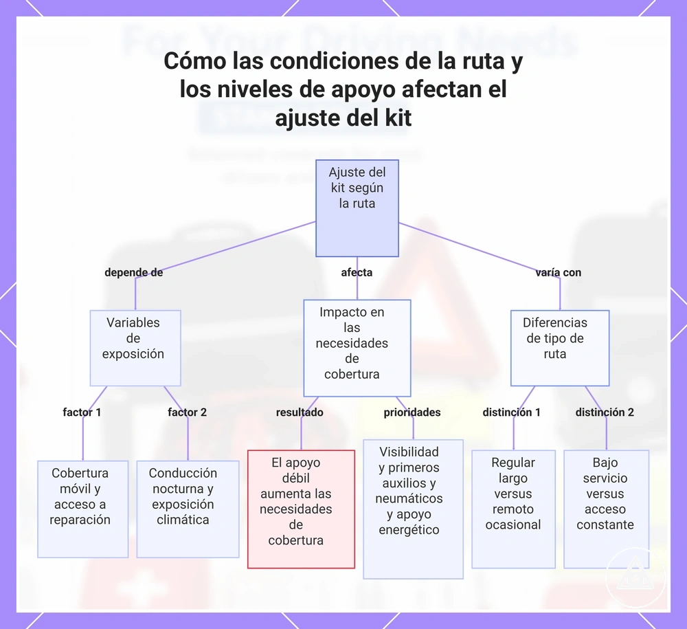 Cómo las condiciones de la ruta y los niveles de apoyo afectan el ajuste del kit