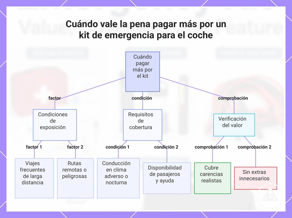 Cuándo vale la pena pagar más por un kit de emergencia para el coche