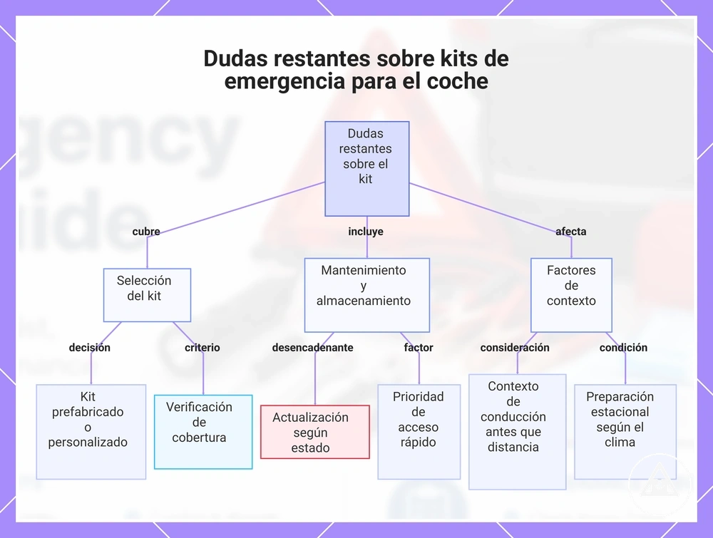 Dudas restantes sobre kits de emergencia para el coche