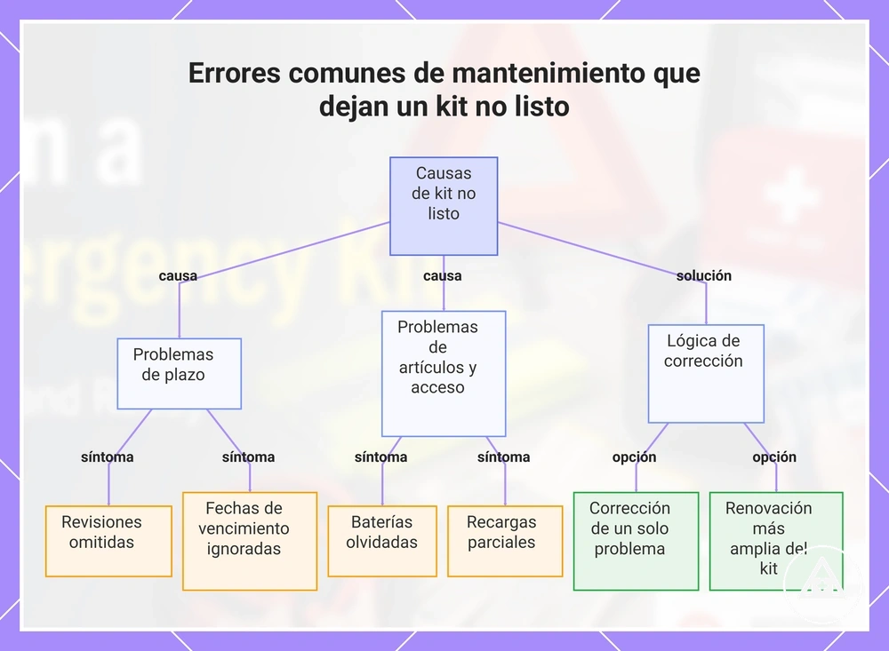 Errores comunes de mantenimiento que dejan un kit no listo