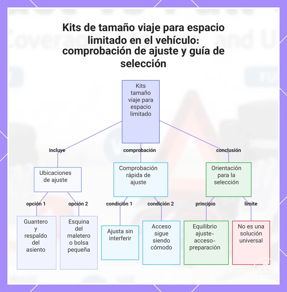 Kits de tamaño viaje para espacio limitado en el vehículo: comprobación de ajuste y guía de selección