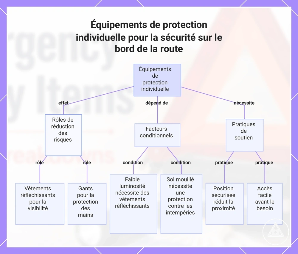 Équipements de protection individuelle pour la sécurité sur le bord de la route