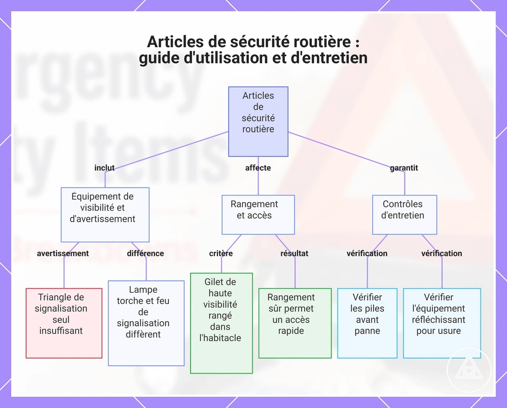 Articles de sécurité routière : guide d'utilisation et d'entretien