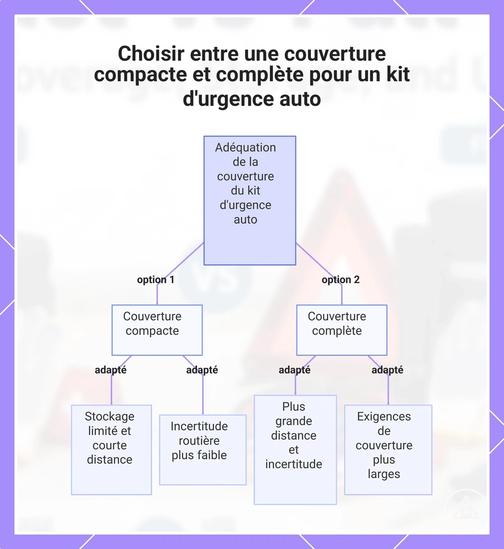 Choisir entre une couverture compacte et complète pour un kit d'urgence auto