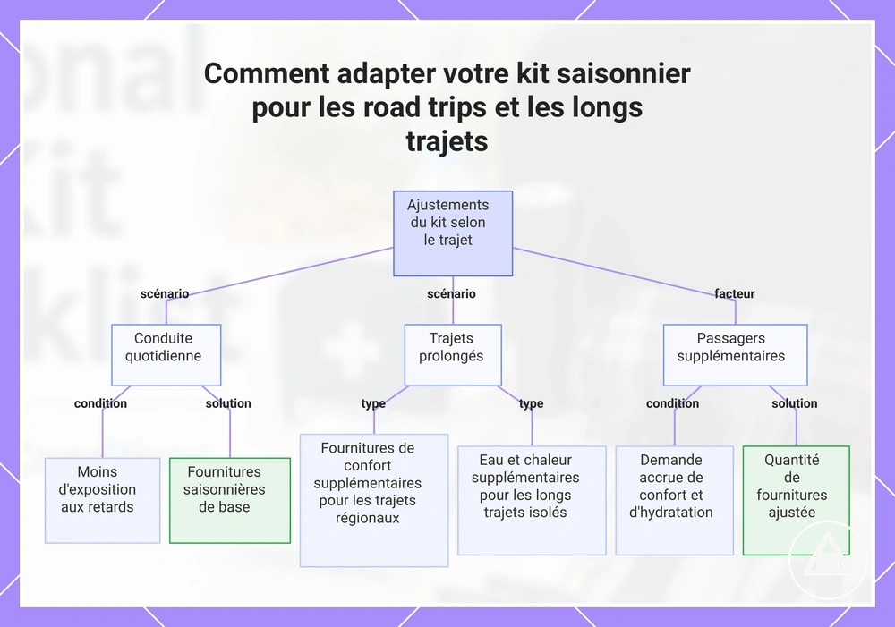 Comment adapter votre kit saisonnier pour les road trips et les longs trajets
