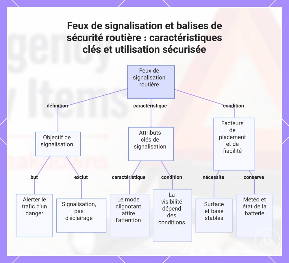 Feux de signalisation et balises de sécurité routière : caractéristiques clés et utilisation sécurisée