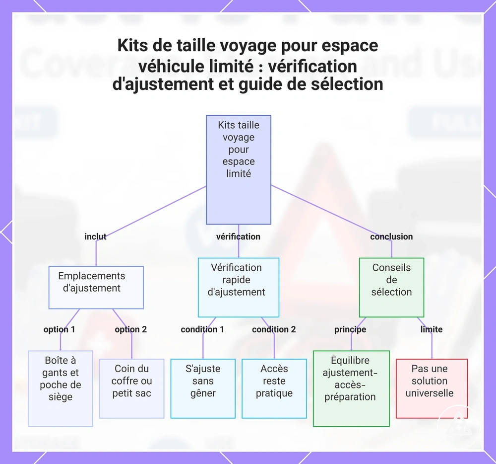 Kits de taille voyage pour espace véhicule limité : vérification d'ajustement et guide de sélection
