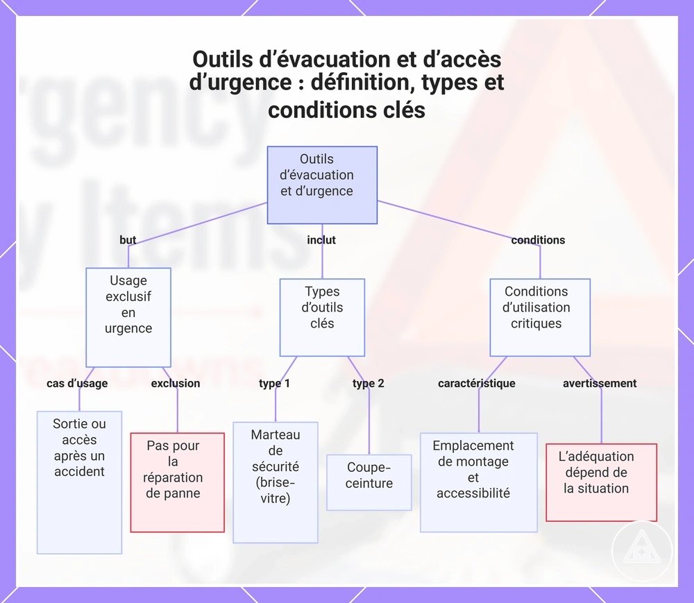 Outils d’évacuation et d’accès d’urgence : définition, types et conditions clés