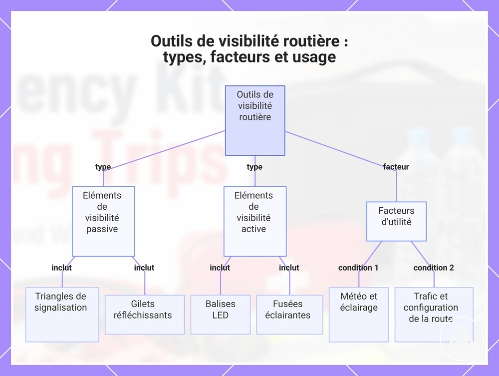 Outils de visibilité routière : types, facteurs et usage