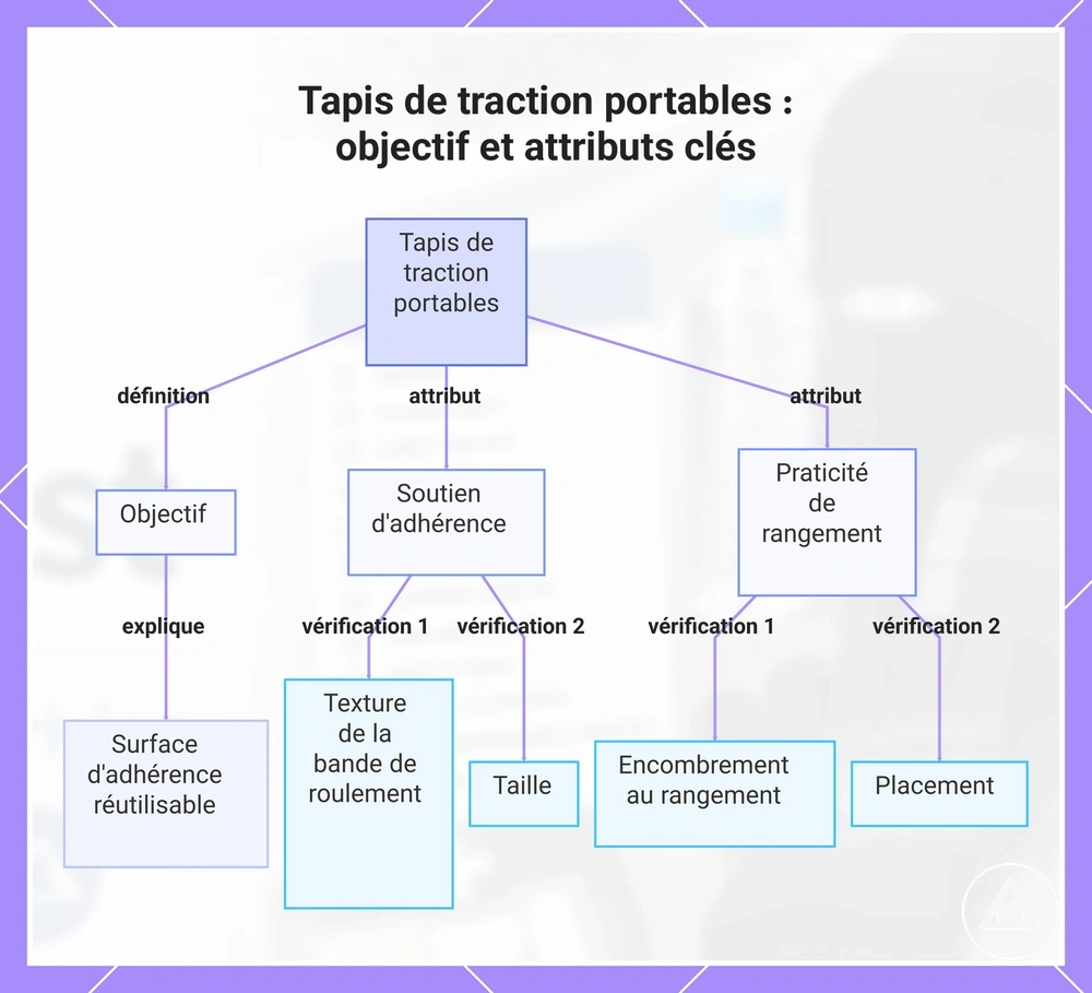 Tapis de traction portables : objectif et attributs clés