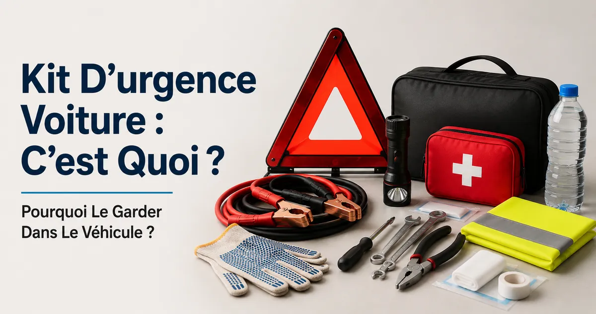Kit d’urgence voiture simple avec les articles utiles pour se préparer aux pannes sur la route