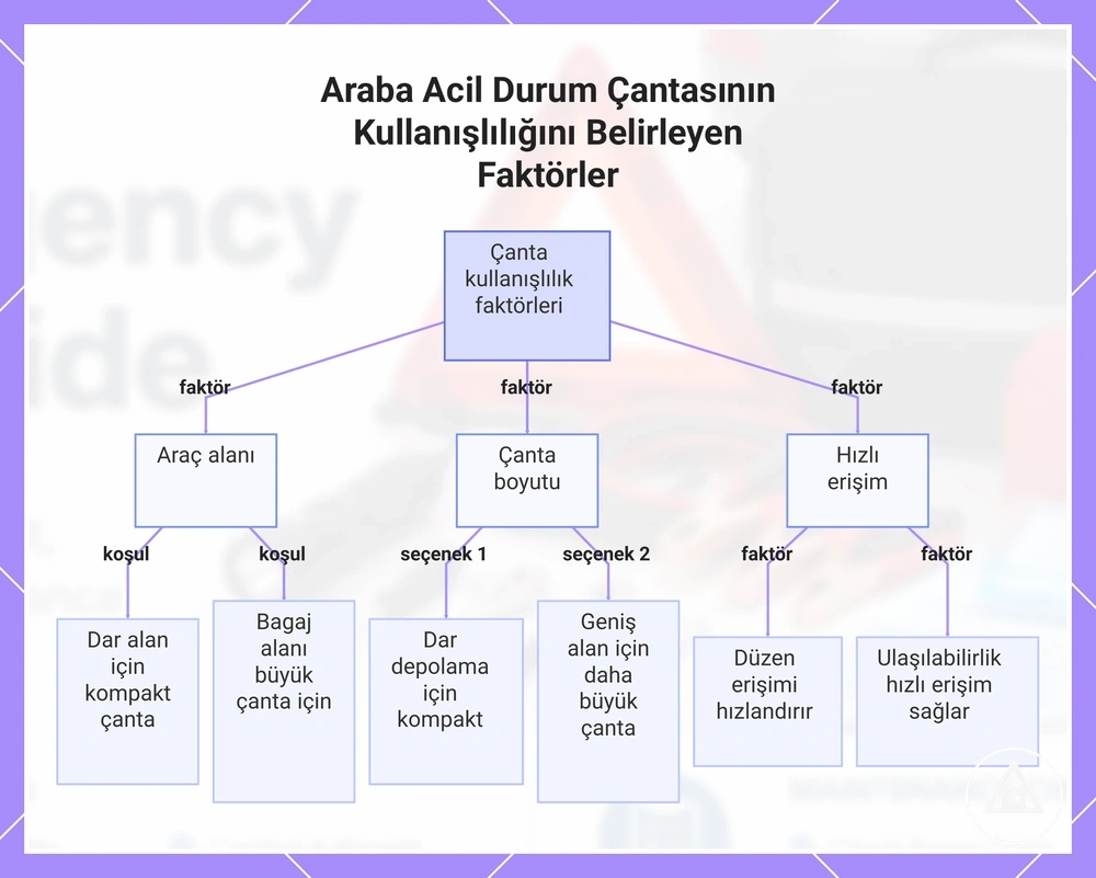 Araba Acil Durum Çantasının Kullanışlılığını Belirleyen Faktörler