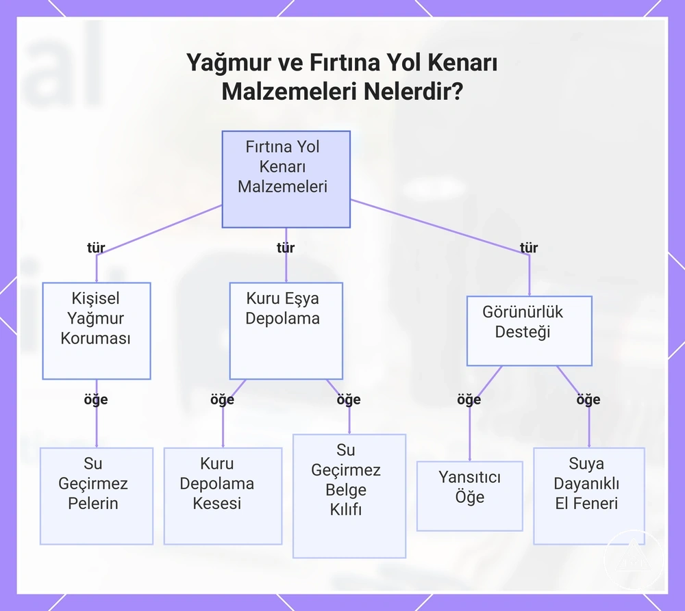 Yağmur ve Fırtına Yol Kenarı Malzemeleri Nelerdir?