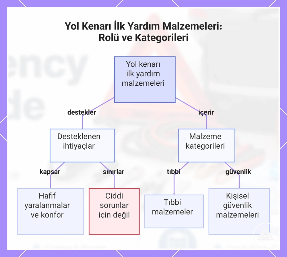 Yol Kenarı İlk Yardım Malzemeleri: Rolü ve Kategorileri