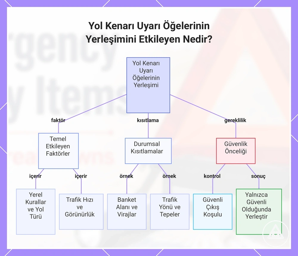 Yol Kenarı Uyarı Öğelerinin Yerleşimini Etkileyen Nedir?
